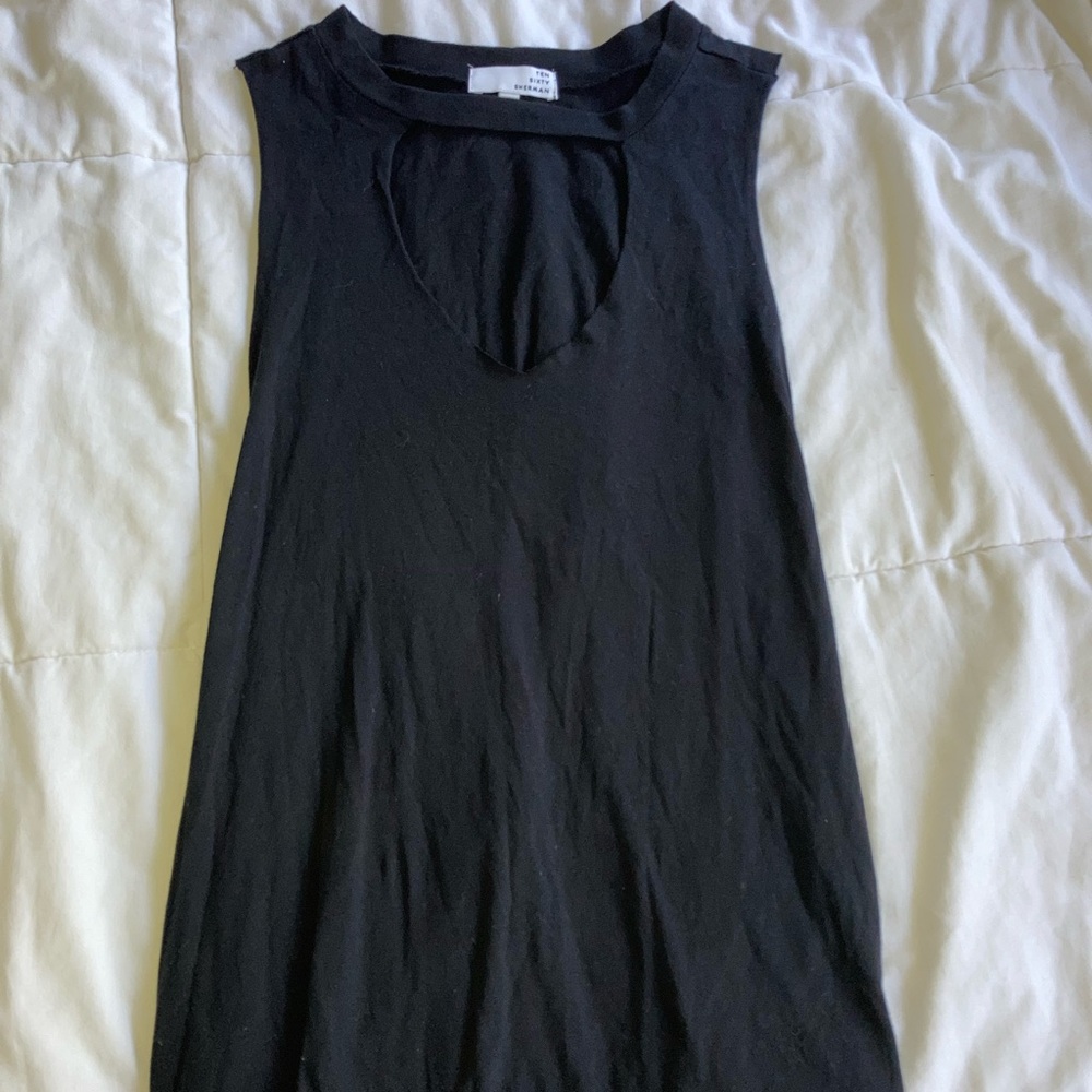 Black Cut Out Tank